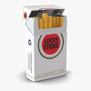 open cigarette pack