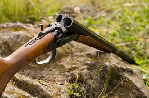 The opened coachgun Stock Photos