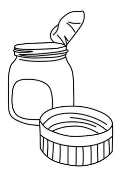 Opened container Stock Illustration