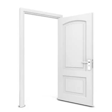 Opened door Stock Illustration
