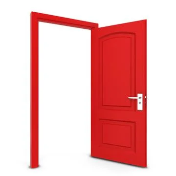 Opened door Stock Illustration