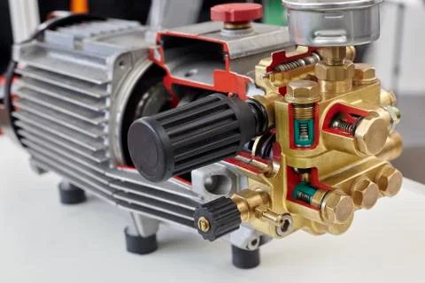 Opened electric motor Stock Photos