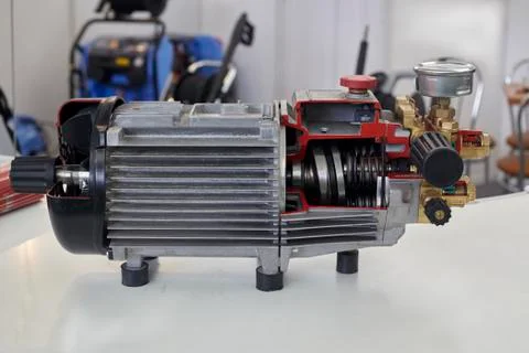 Opened electric motor Stock Photos