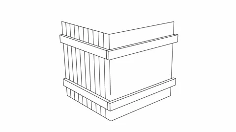 Opened empty paper box 库存影片 153090038