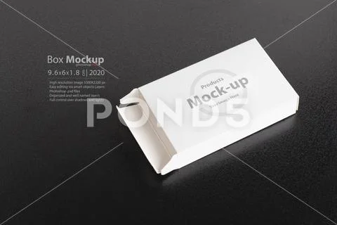 Opened empty pillbox on dark background mock-up series PSD Template
