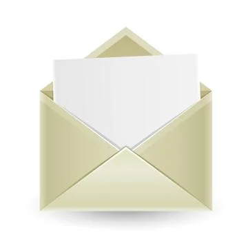 The opened envelope Stock Illustration