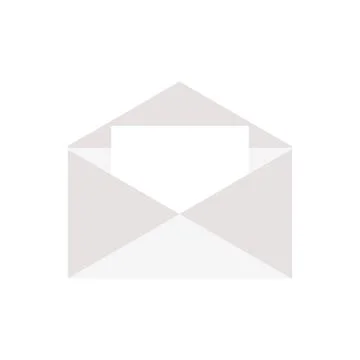 Opened envelope on white background. Vector illustration in trendy flat style. Stock Illustration