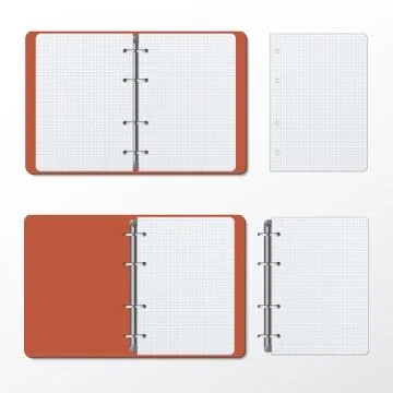 Opened folder clean sheets. Stock Illustration
