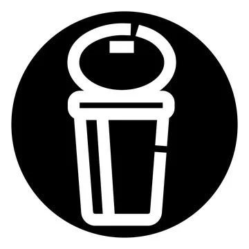Opened food container with ring pull icon 스톡 일러스트