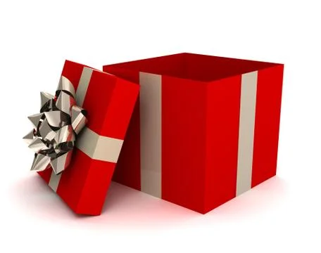 Opened gift box  3d illustration Stock Illustration