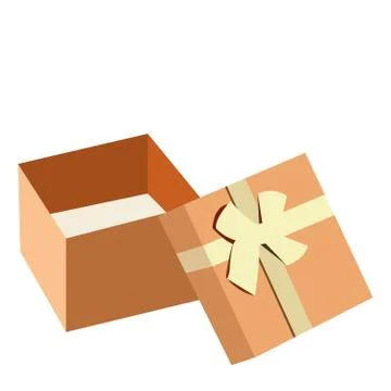 Opened gift box Stock Illustration