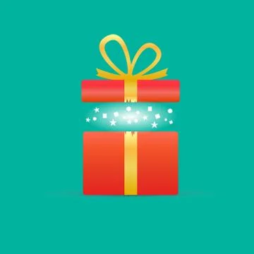 Opened gift Illustrazione stock