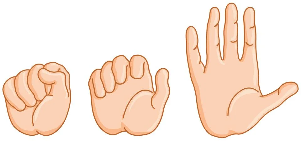 Opened hand Illustrazione stock