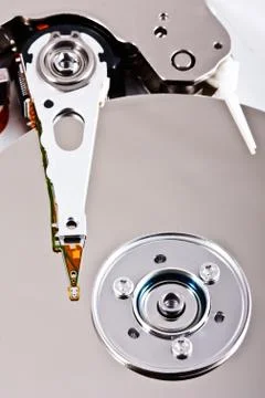 Opened harddisk Stock Photos