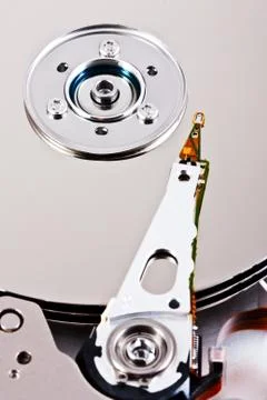 Opened harddisk Stock Photos