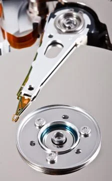 Opened harddisk Stock Photos