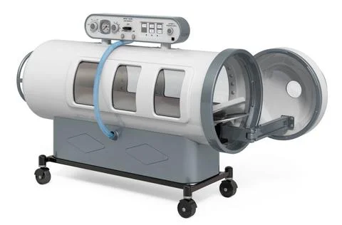 Opened Hyperbaric Chamber, 3D rendering Opened Hyperbaric Chamber, 3D rend... Stock Photos