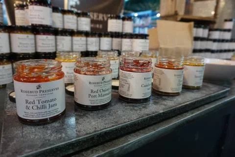 Opened jam jars 写真素材