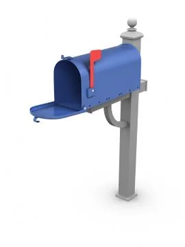Opened mailbox Stock Illustration