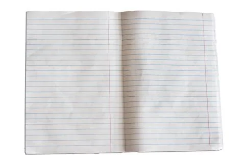 Opened notebook with blank pages Stock Photos