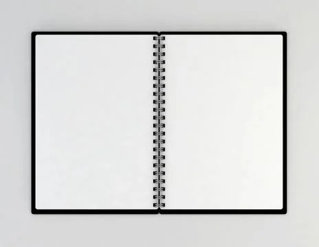 Opened notebook Illustrazione stock