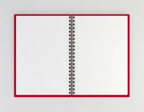 Opened notebook Illustrazione stock