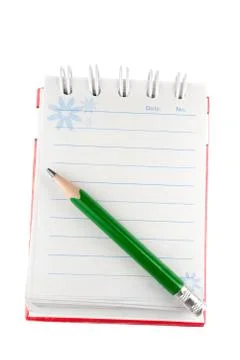 Opened notebook Stock Photos