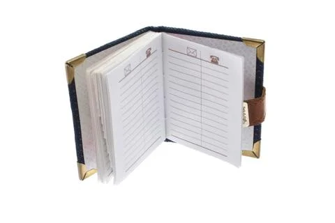 The opened notebook Stock Photos