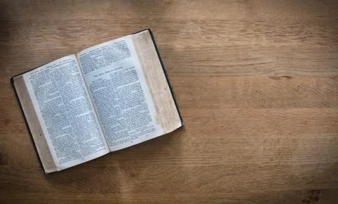 Opened old book Stock Photos