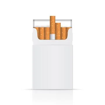Opened pack of cigarettes イラスト素材
