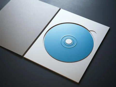 Opened package with blue ray disc イラスト素材