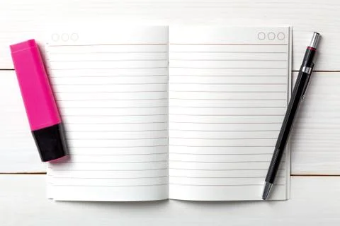 Opened personal organizer with a to do list. Stock Photos