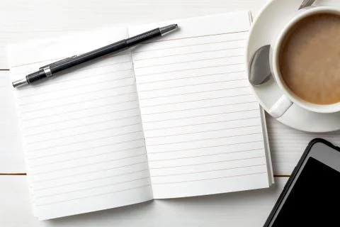 Opened personal organizer with a to do list. Stock Photos