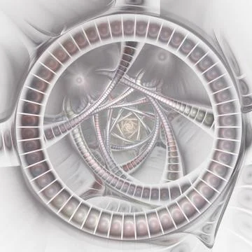 Opened portal. Computer-generated image. 스톡 일러스트