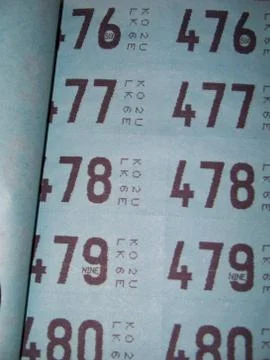 An Opened Raffle Ticket Book Stock Photos