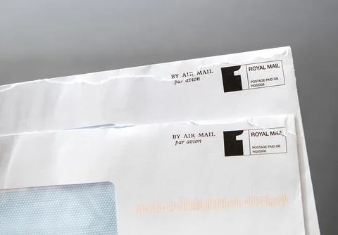 Opened Royal Mail Airmail Envelopes Photos