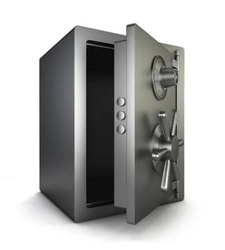 Opened safe Stock Illustration