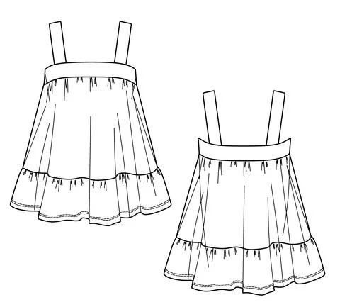 Opened shoulder blouse Stock Illustration