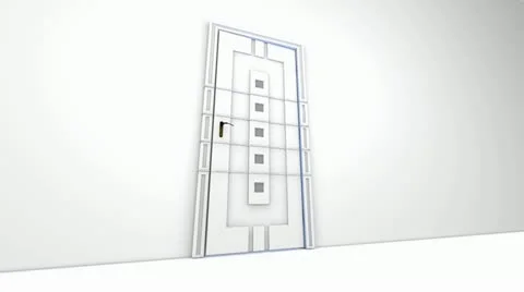 Opened to sky door Stockbeeldmateriaal 22323701