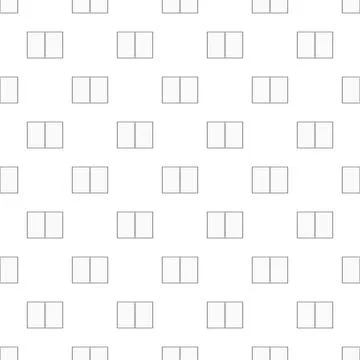 Opened textbook or notebook minimalist seamless pattern Illustrazione stock