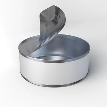 Opened Tin Can Stock Illustration
