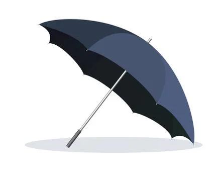 Opened umbrella isolated on white background. Stock Illustration