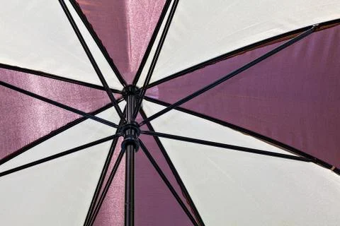 Opened umbrella (view from the bottom to up) Foto stock