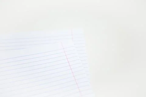 Opened unwritten notebook on the white background Stock Photos