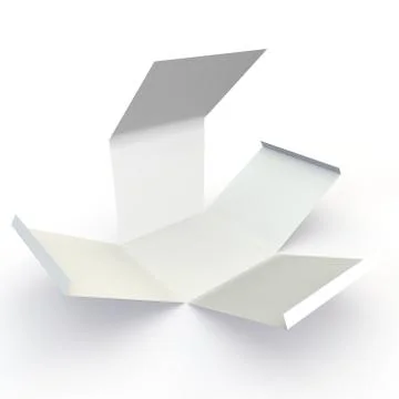 The opened white box Stock Illustration