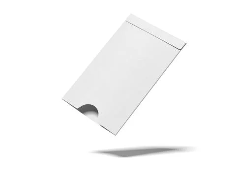 Opened white envelope. 3d rendering Foto stock