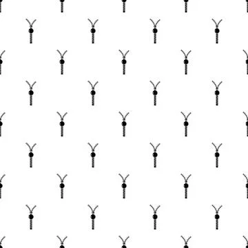Opened zip icon, simple style Stock Illustration