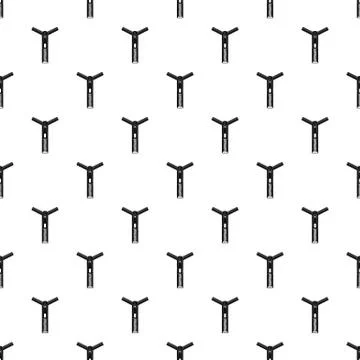Opened zip pattern seamless vector Stockillustratie