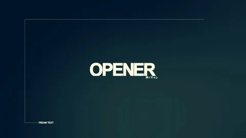 Opener Stock After Effects