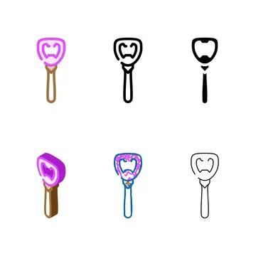 Opener bartender color icon vector styles Stock Illustration
